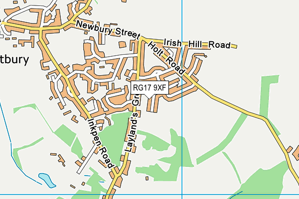 RG17 9XF map - OS VectorMap District (Ordnance Survey)