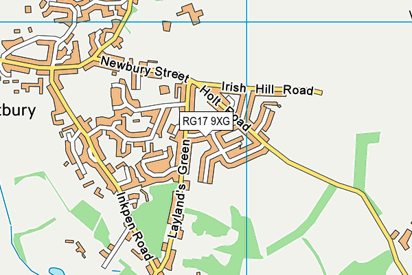 RG17 9XG map - OS VectorMap District (Ordnance Survey)