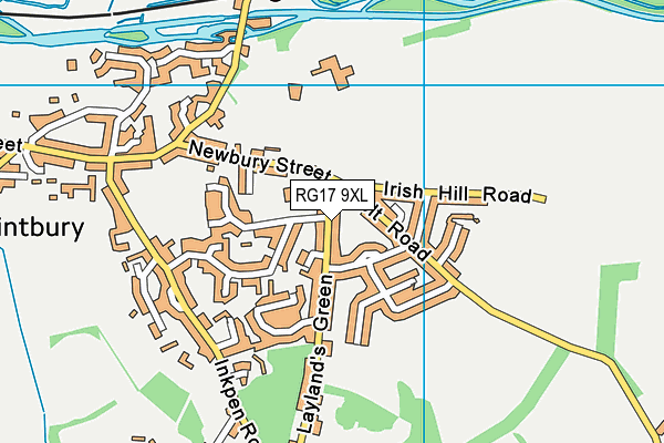 RG17 9XL map - OS VectorMap District (Ordnance Survey)