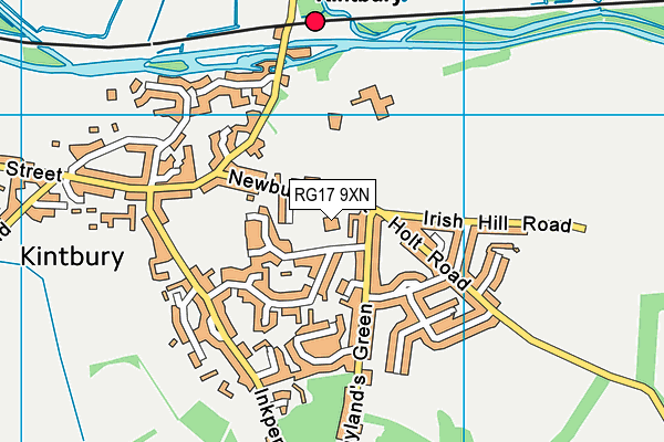 Kintbury St Mary's C.E. Primary School map (RG17 9XN) - OS VectorMap District (Ordnance Survey)