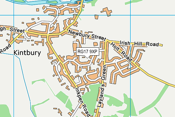 RG17 9XP map - OS VectorMap District (Ordnance Survey)