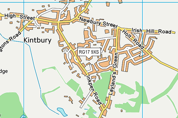 RG17 9XS map - OS VectorMap District (Ordnance Survey)