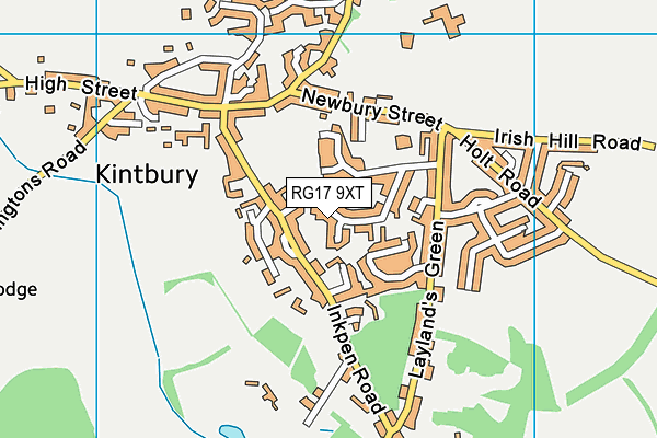 RG17 9XT map - OS VectorMap District (Ordnance Survey)