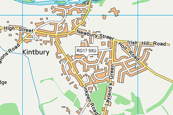RG17 9XU map - OS VectorMap District (Ordnance Survey)
