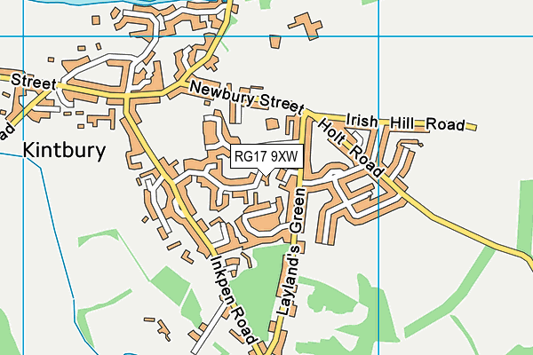 RG17 9XW map - OS VectorMap District (Ordnance Survey)