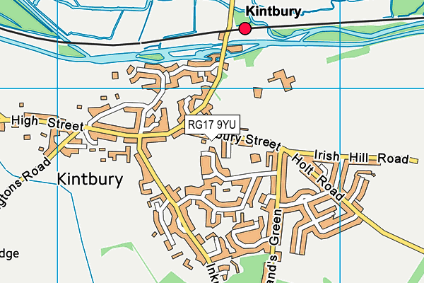 RG17 9YU map - OS VectorMap District (Ordnance Survey)