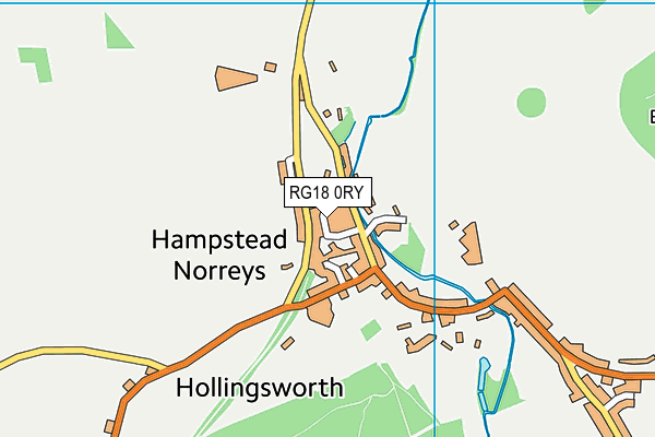 RG18 0RY map - OS VectorMap District (Ordnance Survey)