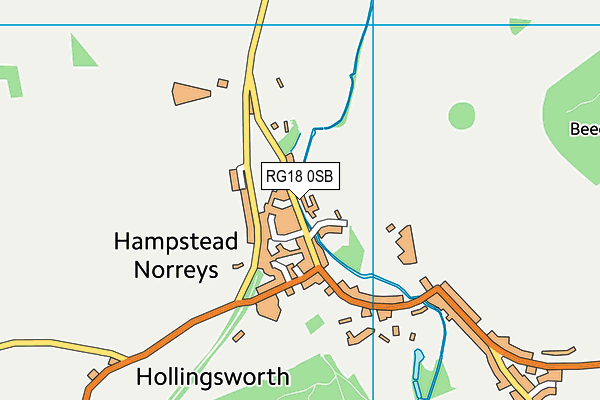 RG18 0SB map - OS VectorMap District (Ordnance Survey)