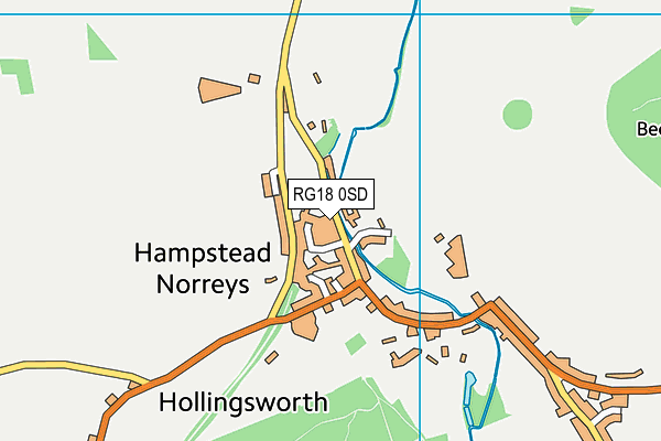 RG18 0SD map - OS VectorMap District (Ordnance Survey)