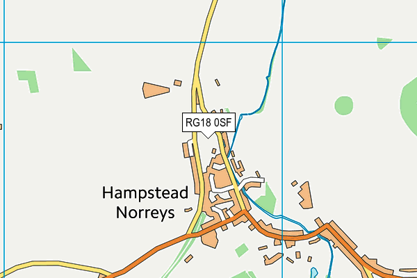 RG18 0SF map - OS VectorMap District (Ordnance Survey)