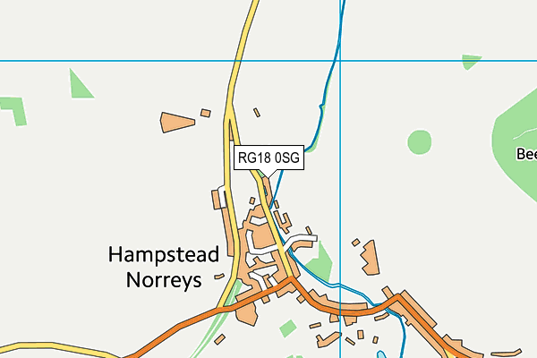 RG18 0SG map - OS VectorMap District (Ordnance Survey)