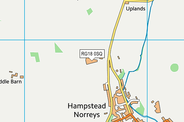 RG18 0SQ map - OS VectorMap District (Ordnance Survey)