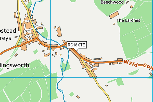 RG18 0TE map - OS VectorMap District (Ordnance Survey)