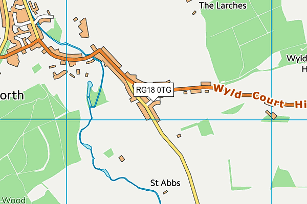 RG18 0TG map - OS VectorMap District (Ordnance Survey)