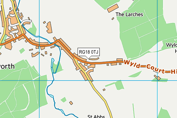 RG18 0TJ map - OS VectorMap District (Ordnance Survey)