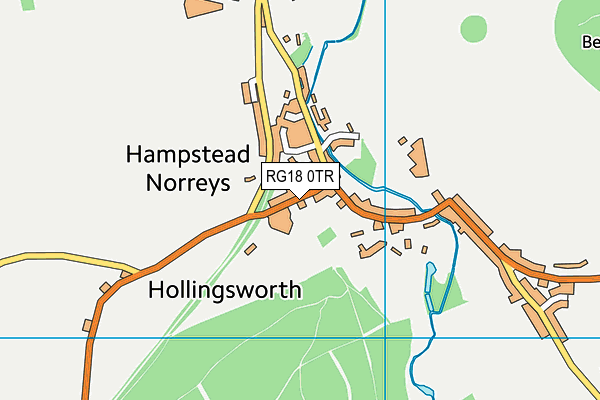 Hampstead Norreys Village Hall map (RG18 0TR) - OS VectorMap District (Ordnance Survey)