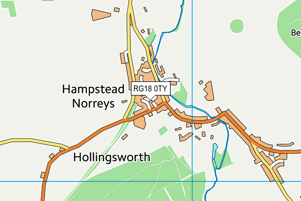 RG18 0TY map - OS VectorMap District (Ordnance Survey)