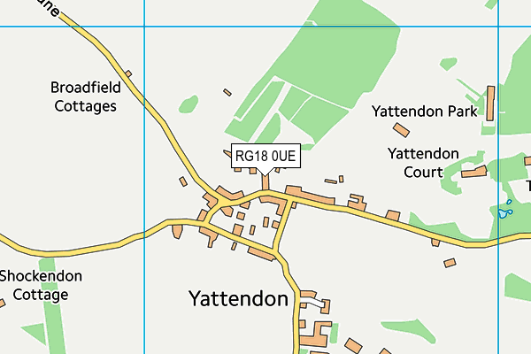 Yattendon And Frilsham Tennis Club map (RG18 0UE) - OS VectorMap District (Ordnance Survey)