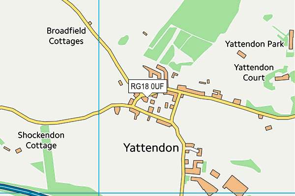 RG18 0UF map - OS VectorMap District (Ordnance Survey)