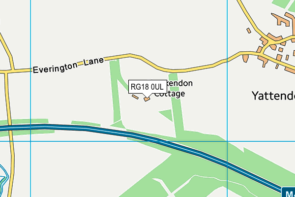 RG18 0UL map - OS VectorMap District (Ordnance Survey)