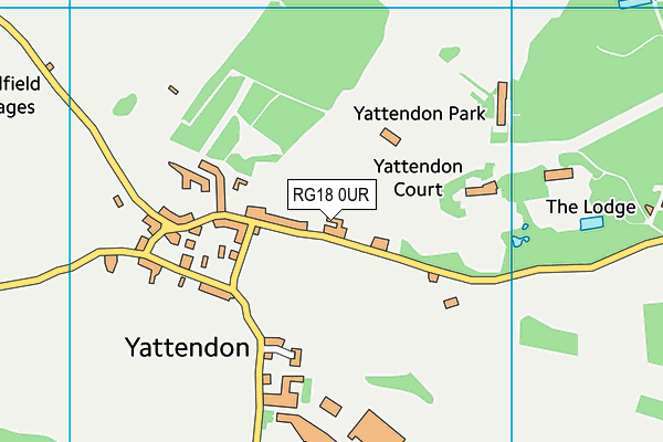 Yattendon C.E. Primary School map (RG18 0UR) - OS VectorMap District (Ordnance Survey)