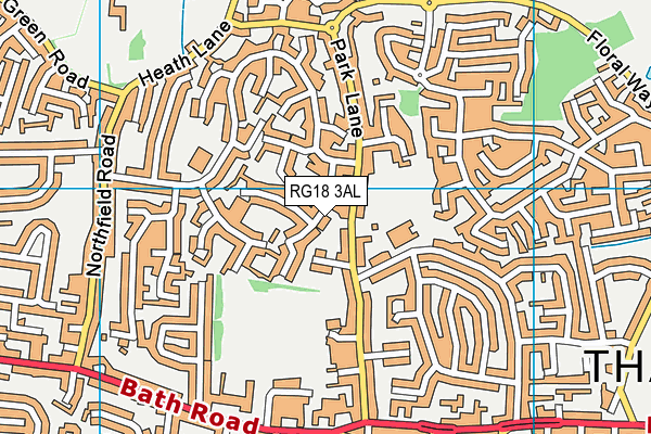 RG18 3AL map - OS VectorMap District (Ordnance Survey)