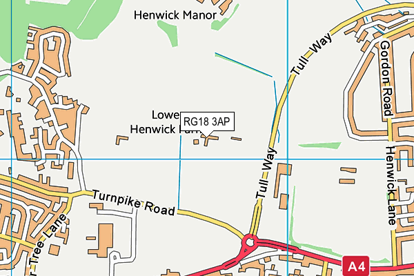 RG18 3AP map - OS VectorMap District (Ordnance Survey)