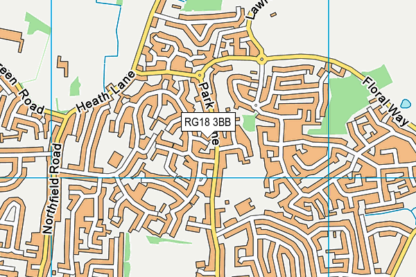 RG18 3BB map - OS VectorMap District (Ordnance Survey)