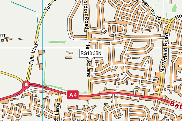 RG18 3BN map - OS VectorMap District (Ordnance Survey)