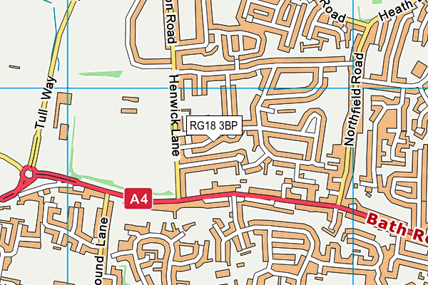 RG18 3BP map - OS VectorMap District (Ordnance Survey)