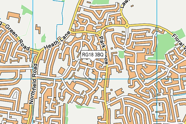 RG18 3BQ map - OS VectorMap District (Ordnance Survey)
