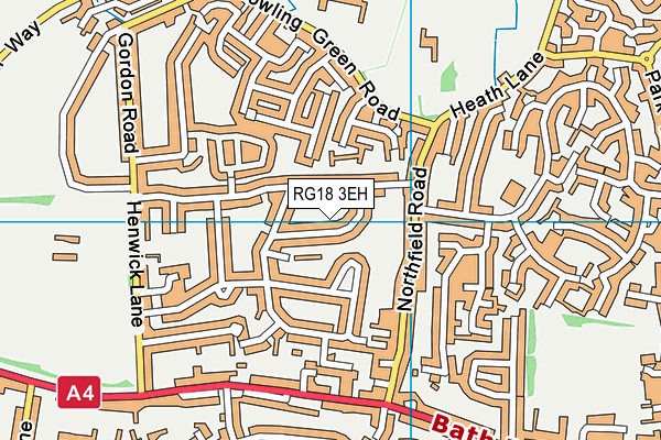 RG18 3EH map - OS VectorMap District (Ordnance Survey)