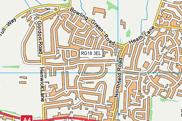 RG18 3EL map - OS VectorMap District (Ordnance Survey)