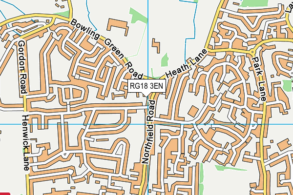 RG18 3EN map - OS VectorMap District (Ordnance Survey)