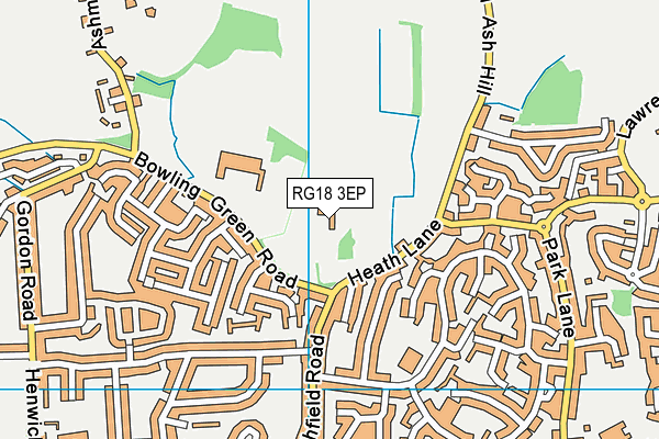 RG18 3EP map - OS VectorMap District (Ordnance Survey)