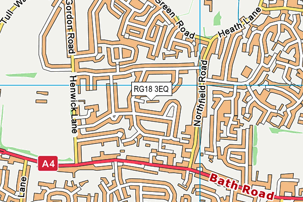 RG18 3EQ map - OS VectorMap District (Ordnance Survey)