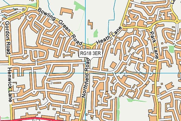 RG18 3ER map - OS VectorMap District (Ordnance Survey)