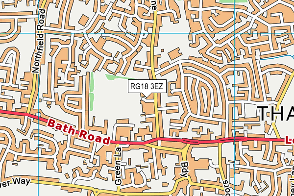 RG18 3EZ map - OS VectorMap District (Ordnance Survey)
