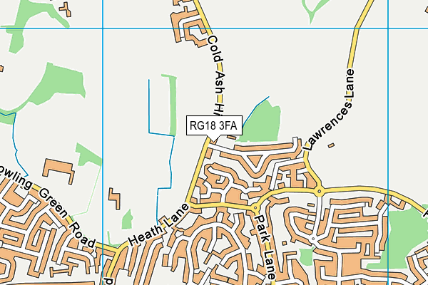 RG18 3FA map - OS VectorMap District (Ordnance Survey)