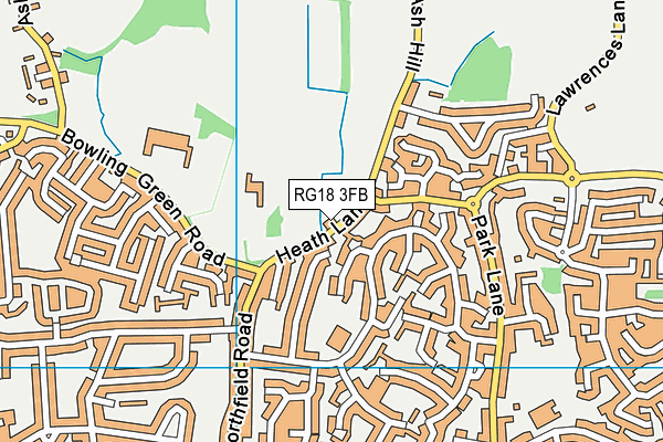 RG18 3FB map - OS VectorMap District (Ordnance Survey)