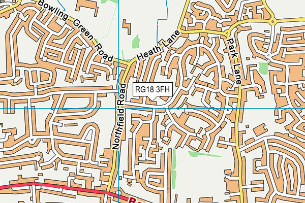 Whitelands Park Primary School map (RG18 3FH) - OS VectorMap District (Ordnance Survey)