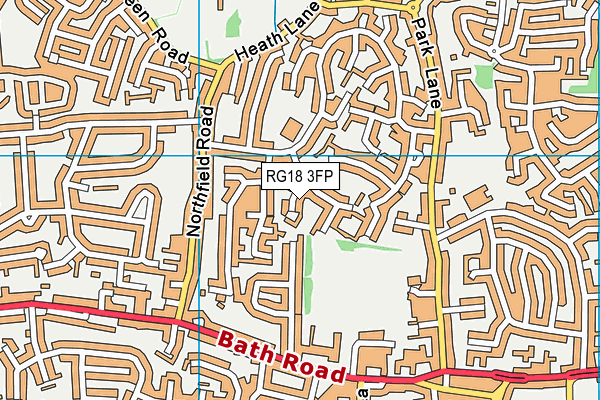 RG18 3FP map - OS VectorMap District (Ordnance Survey)