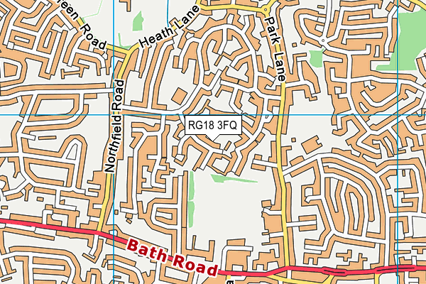 RG18 3FQ map - OS VectorMap District (Ordnance Survey)
