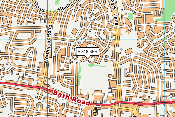 RG18 3FR map - OS VectorMap District (Ordnance Survey)