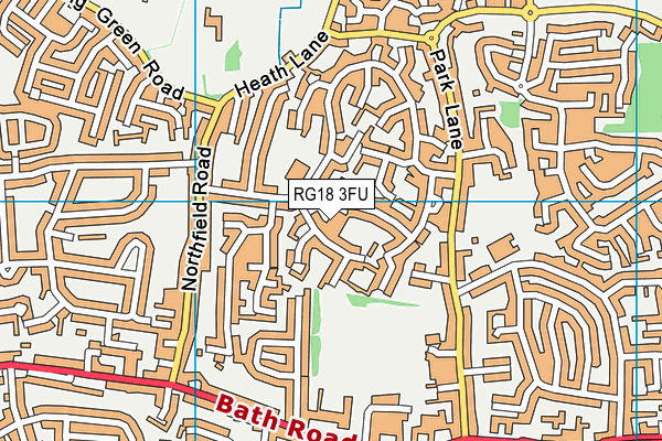 RG18 3FU map - OS VectorMap District (Ordnance Survey)