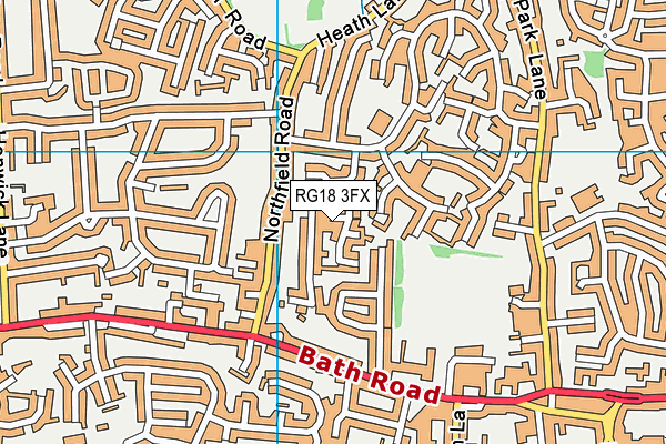 RG18 3FX map - OS VectorMap District (Ordnance Survey)