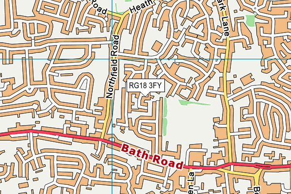 RG18 3FY map - OS VectorMap District (Ordnance Survey)