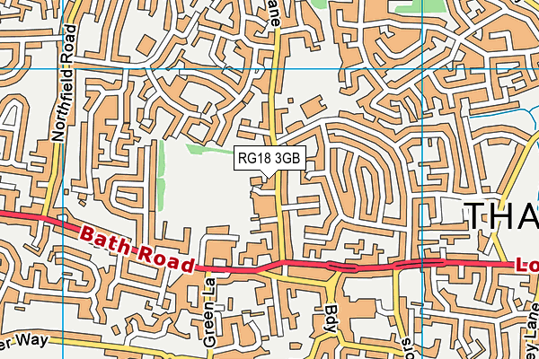 RG18 3GB map - OS VectorMap District (Ordnance Survey)