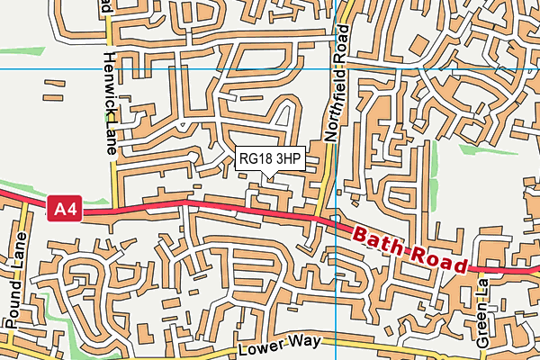 RG18 3HP map - OS VectorMap District (Ordnance Survey)