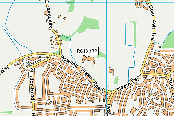 RG18 3RP map - OS VectorMap District (Ordnance Survey)